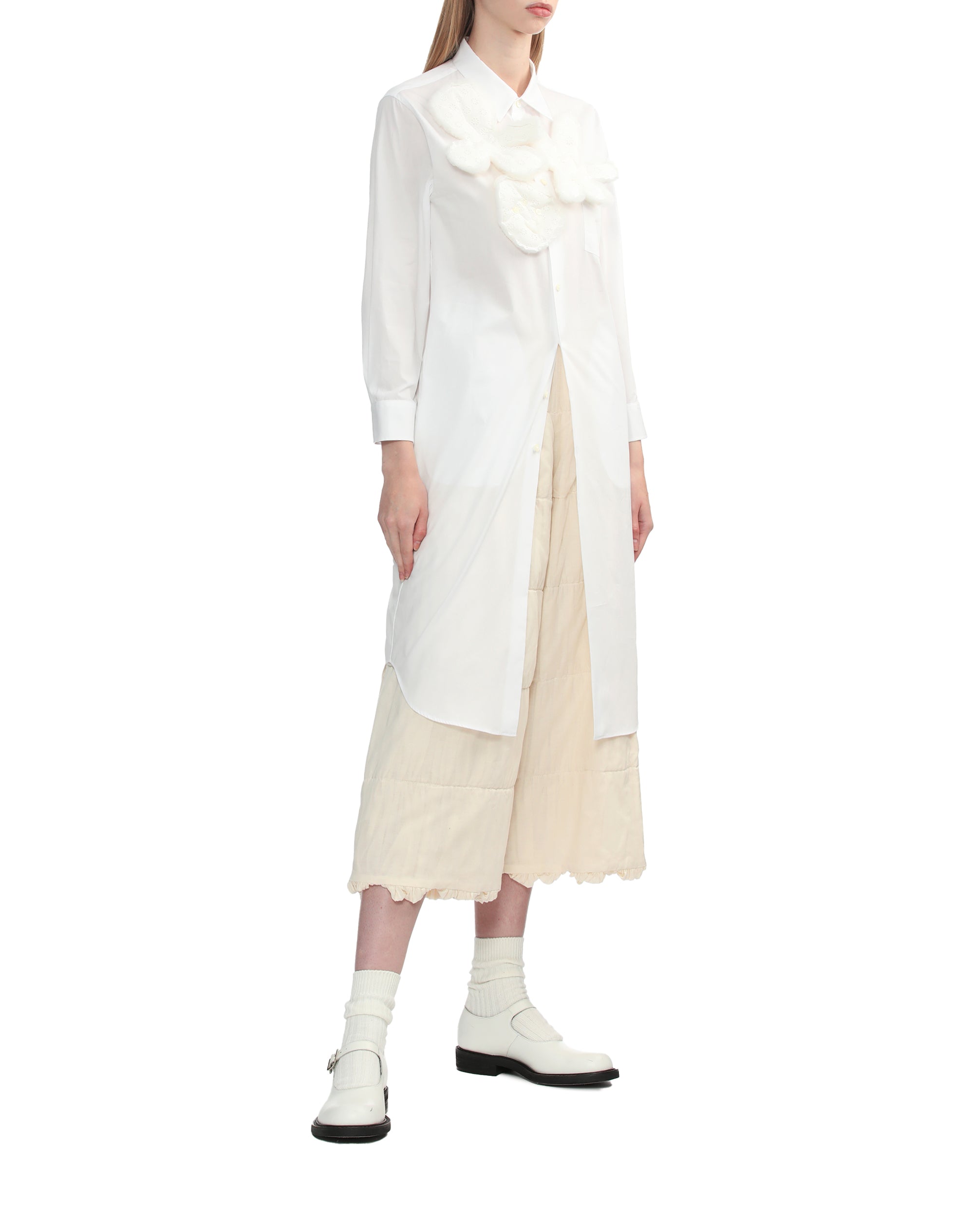 Layered shirt dress