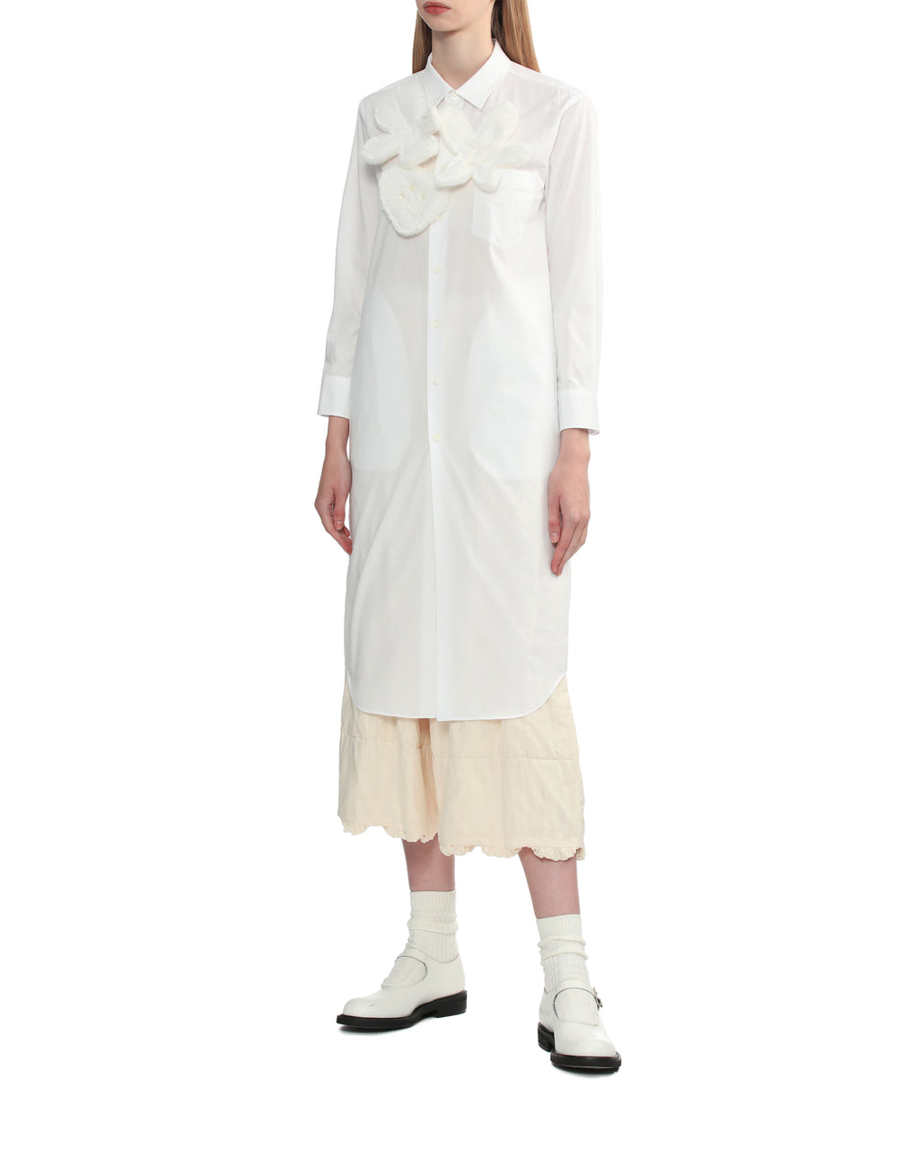 Layered shirt dress