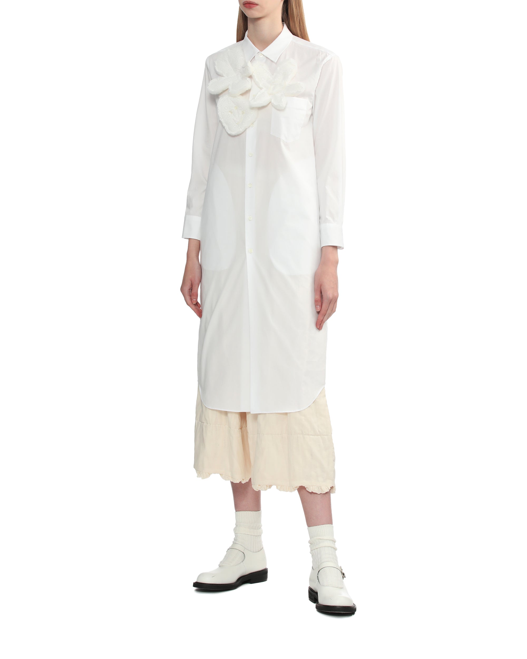 Layered shirt dress