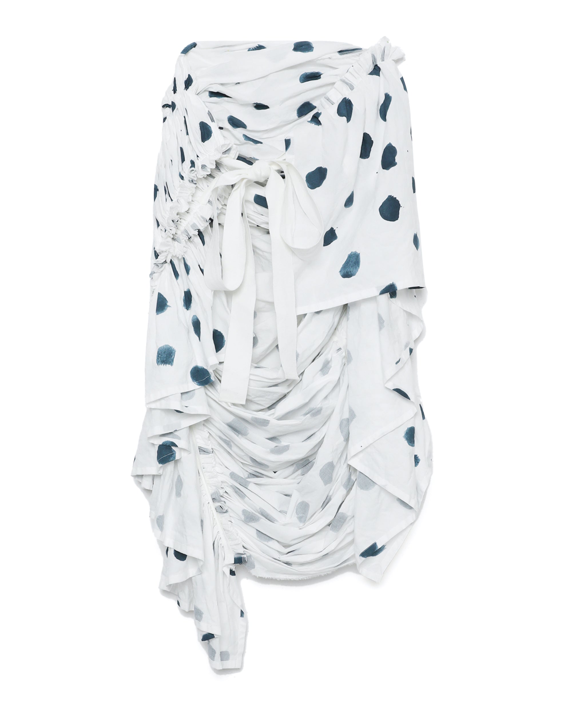 Polka dot midi skirt