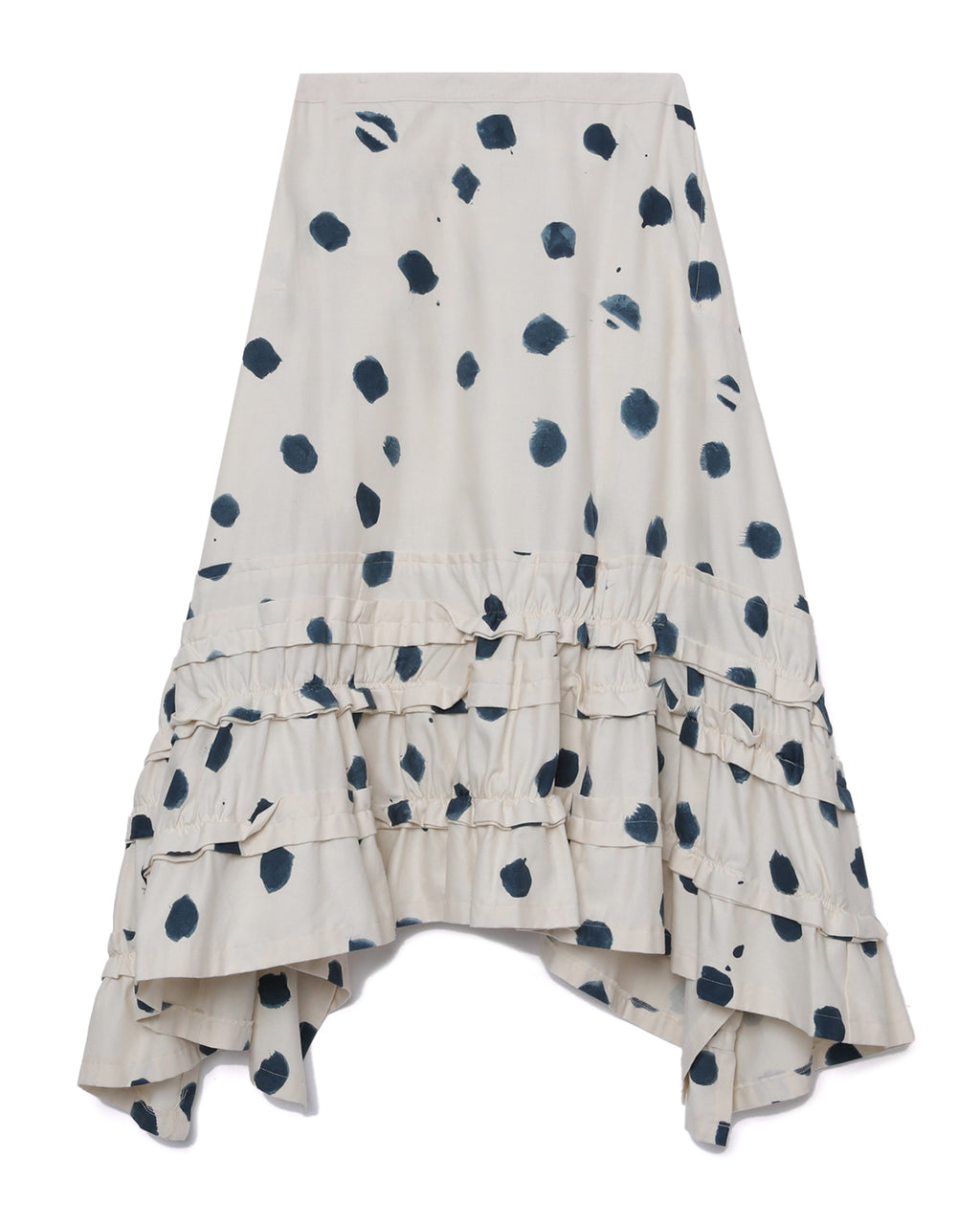 Polka dot midi skirt