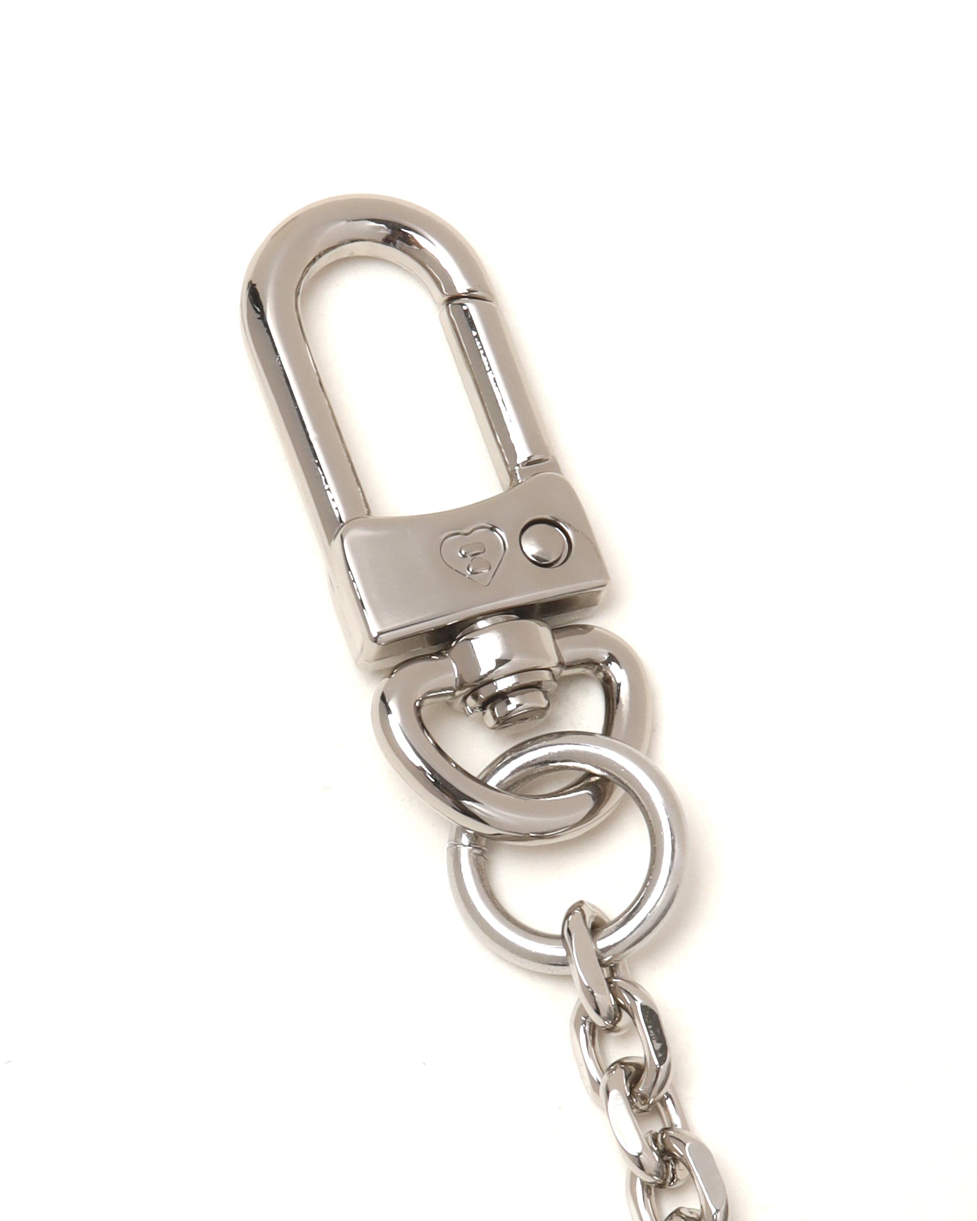 Heart moonface hoodie keychain