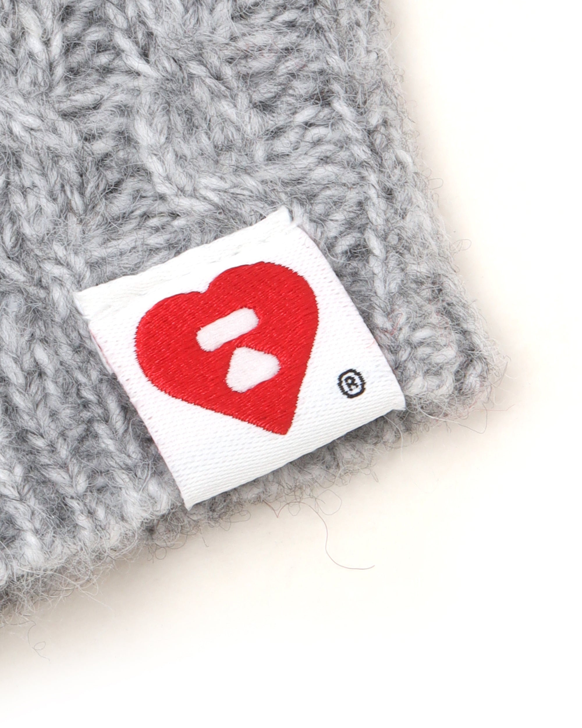 Heart moonface hoodie keychain