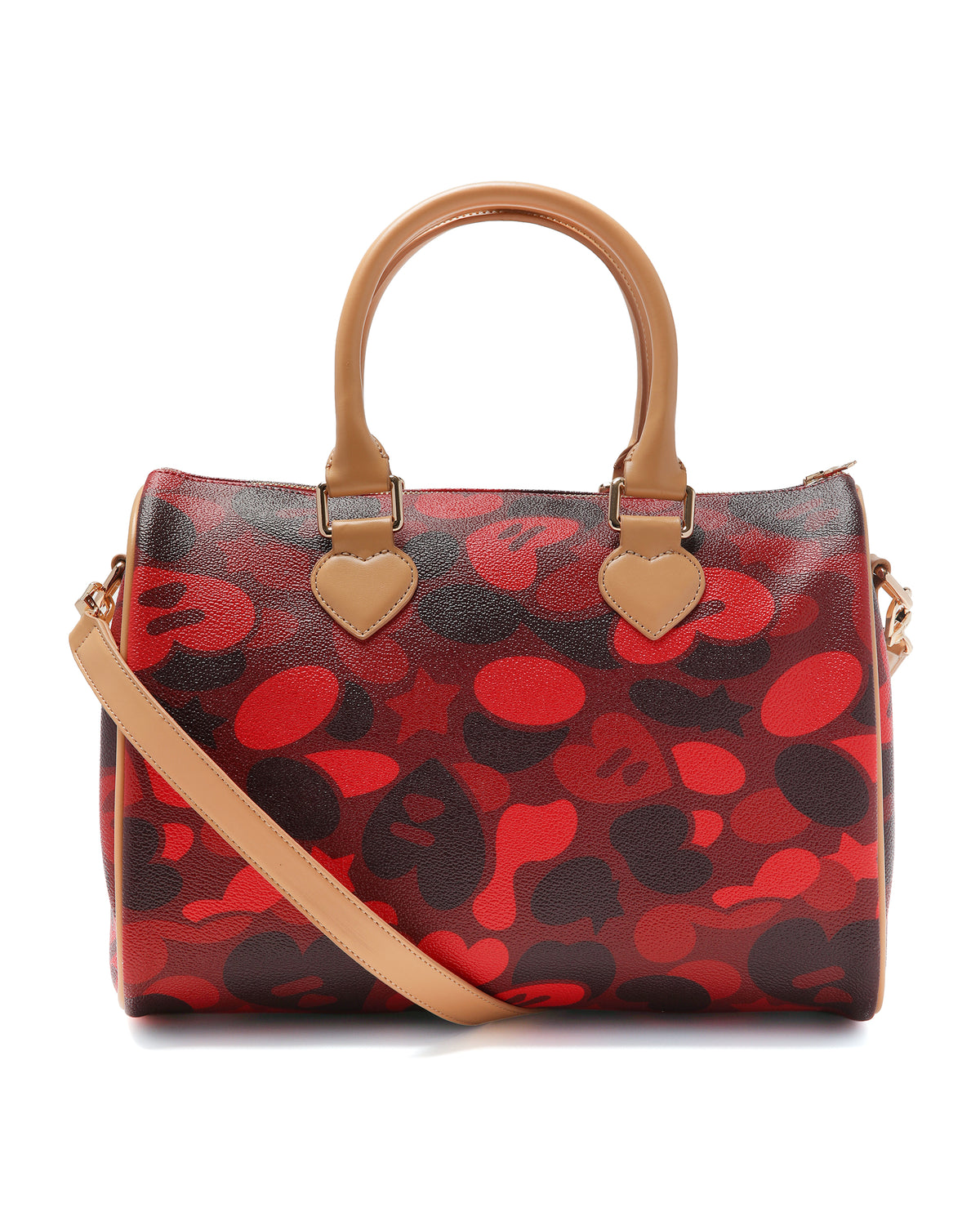 Heart print handbag