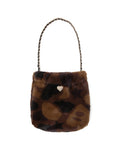 Furry shoulder bag