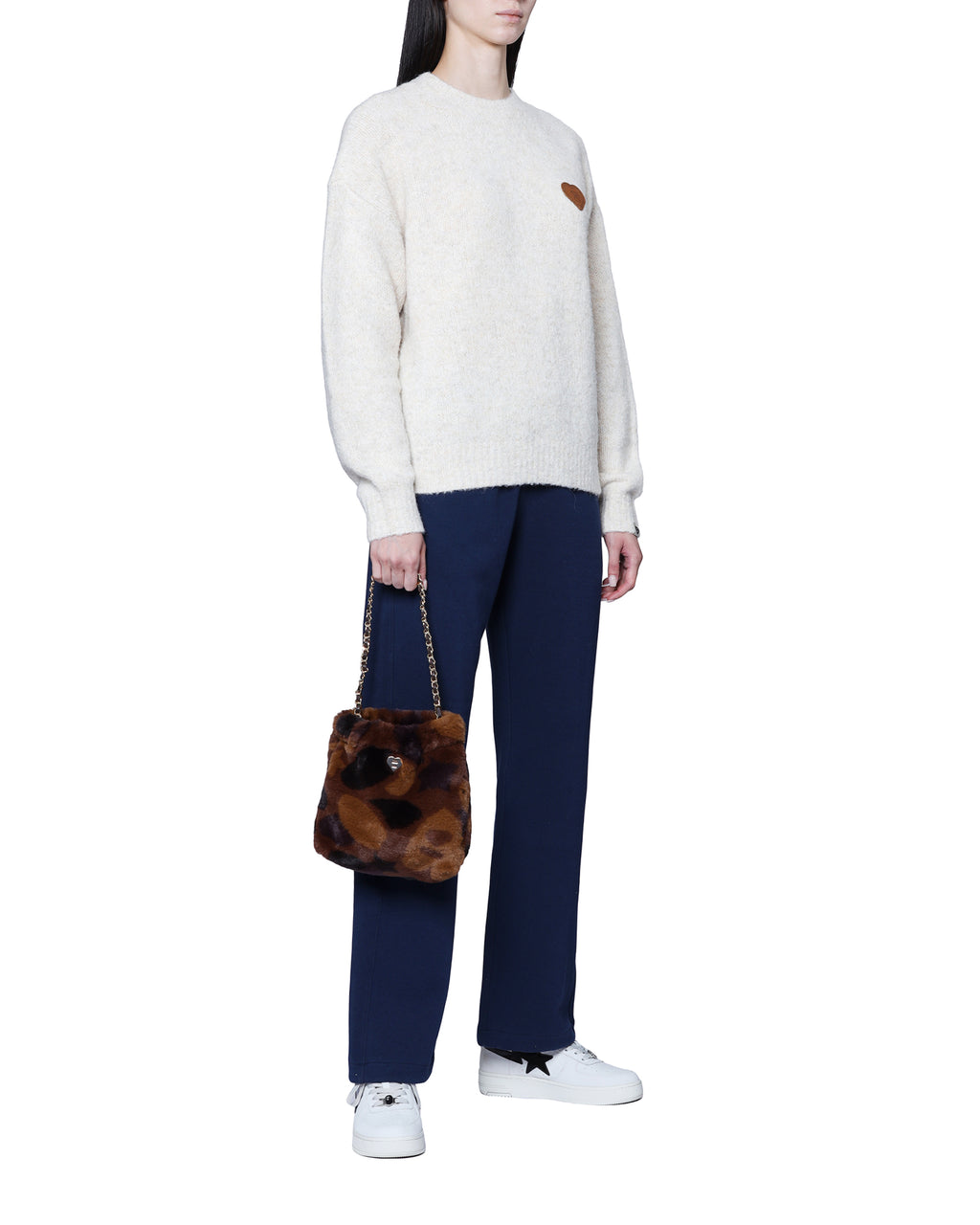Furry shoulder bag