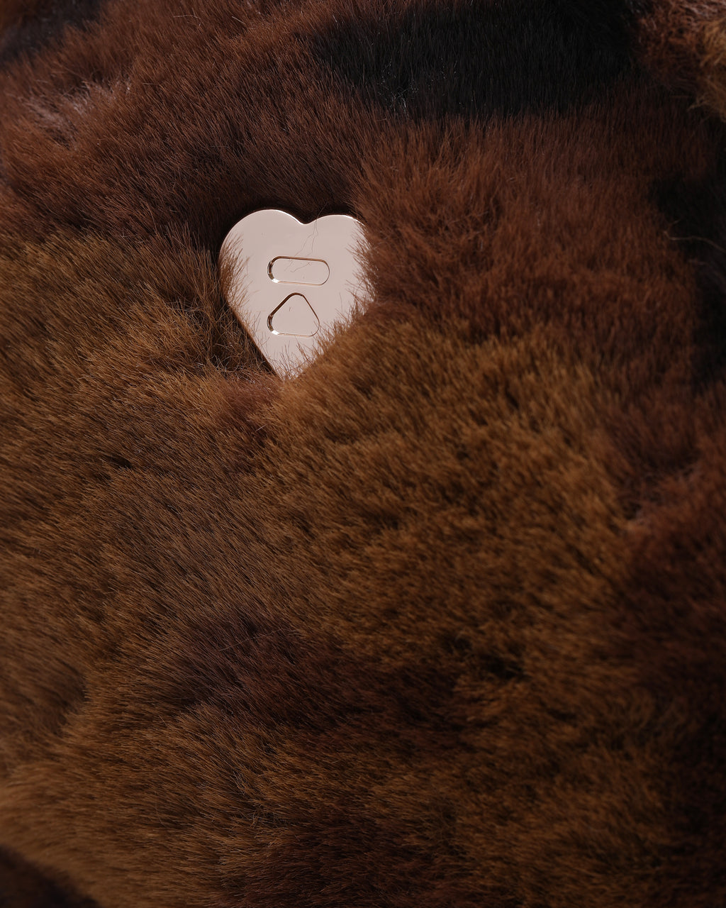 Round fluffy crossbody bag