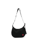 Heart badge crossbody mini bag