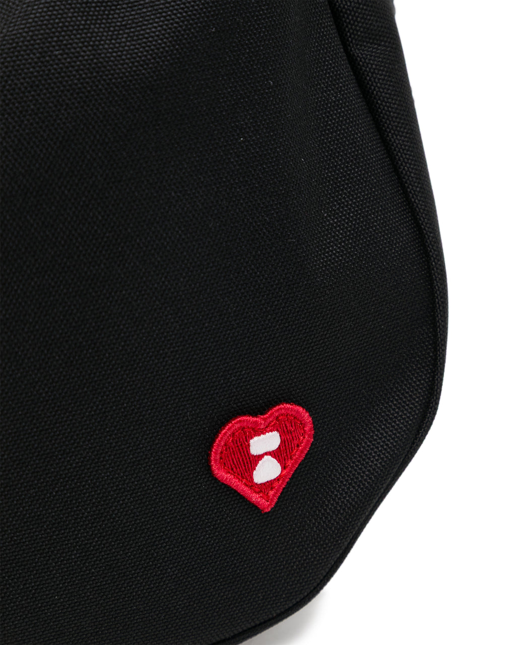 Heart badge crossbody mini bag