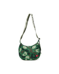 Heart badge crossbody camo mini bag