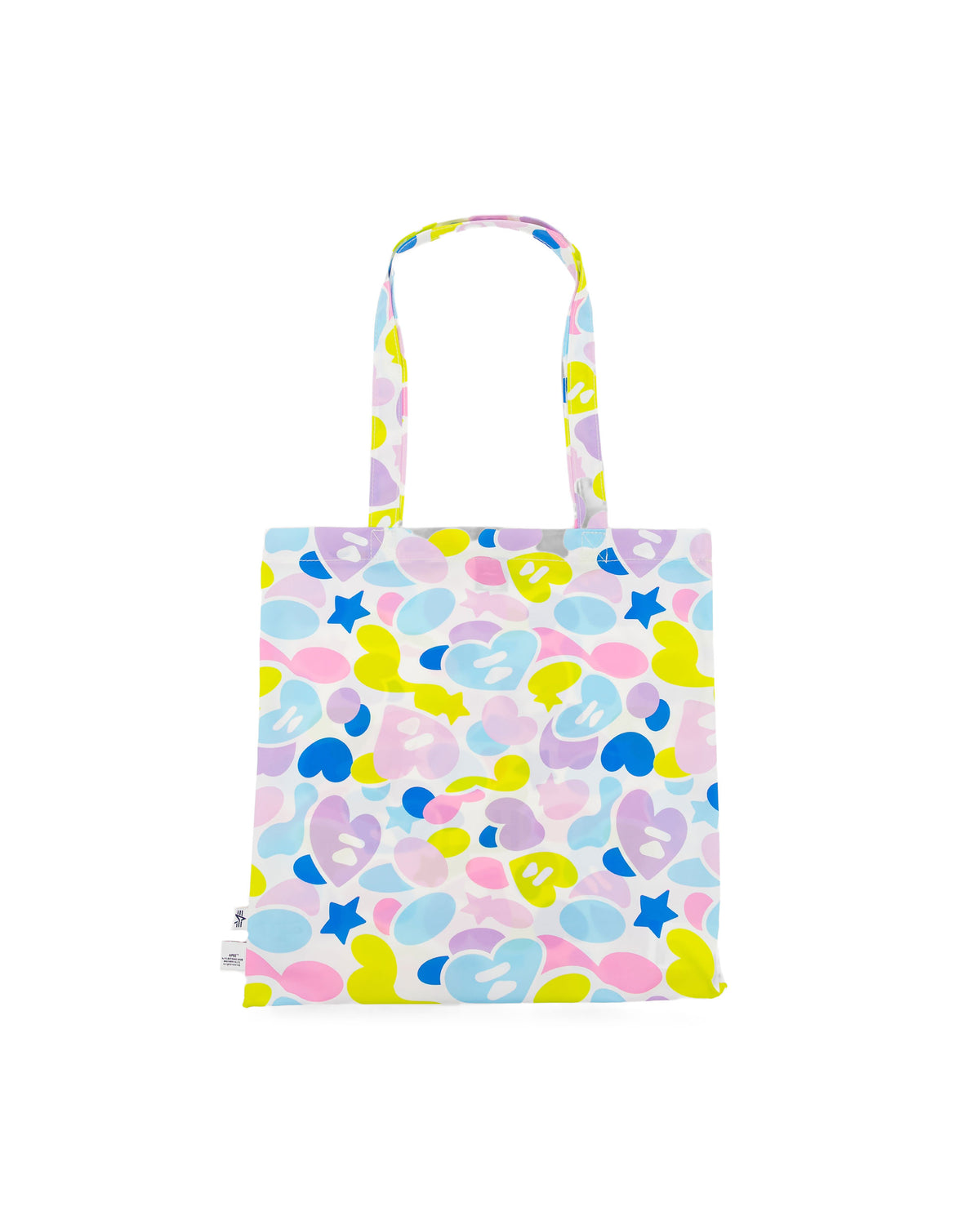 Heart Moonface Medium Camo Tote Bag