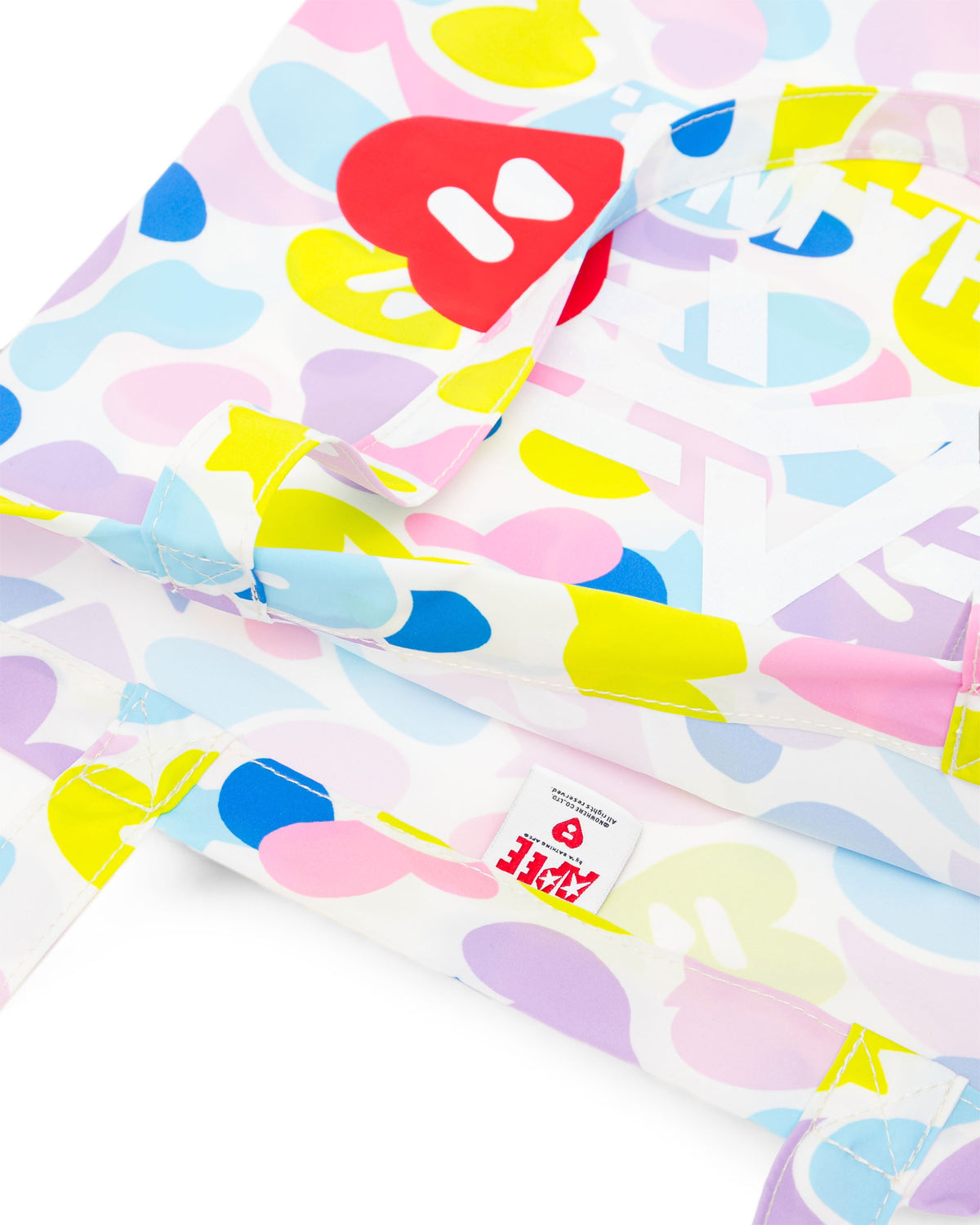 Heart Moonface Medium Camo Tote Bag
