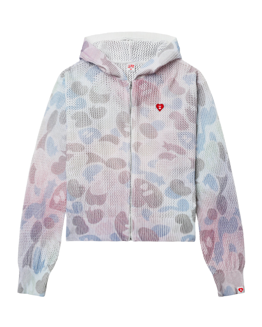 Hooded zip-up cardigan
