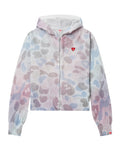 Hooded zip-up cardigan