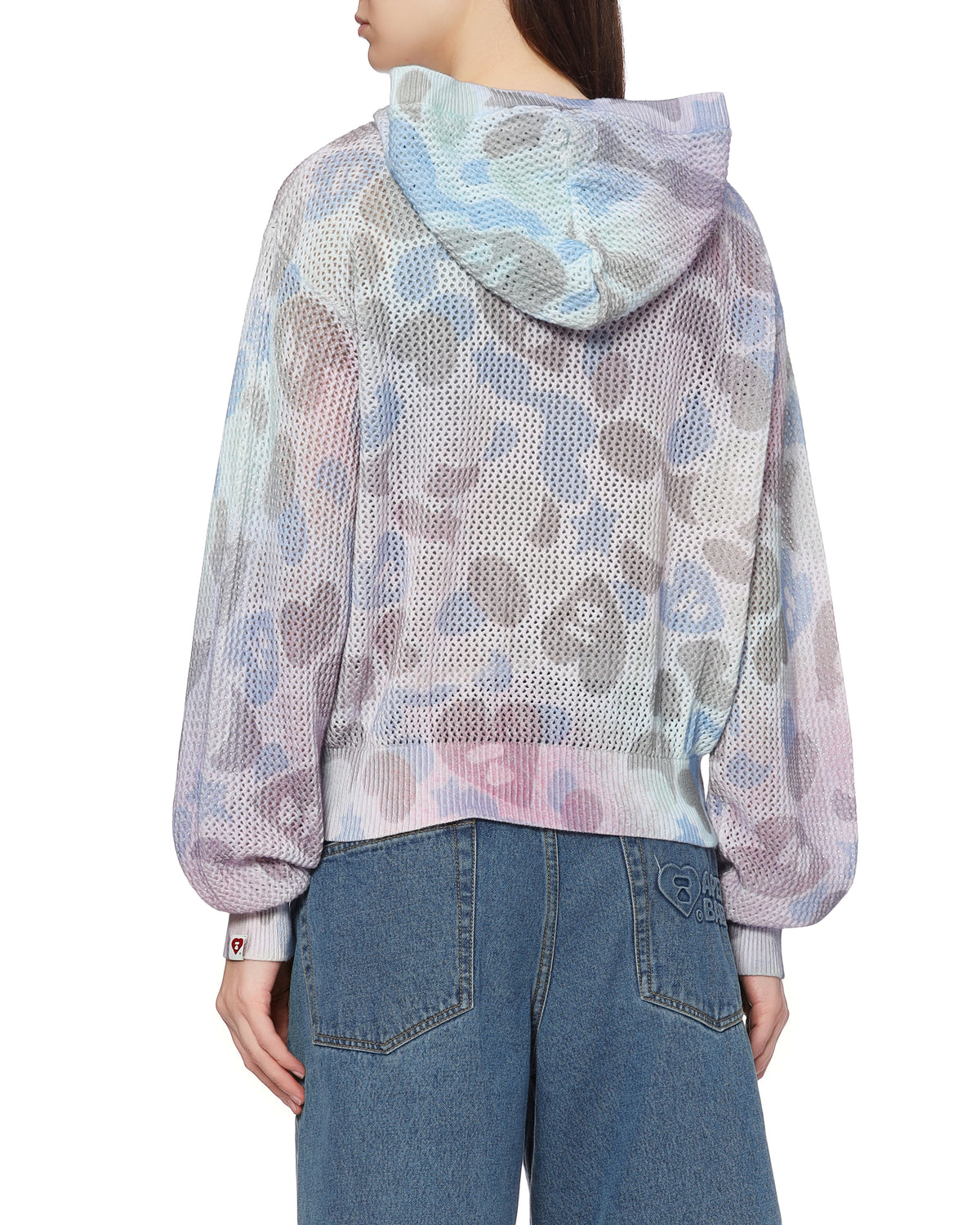 Hooded zip-up cardigan