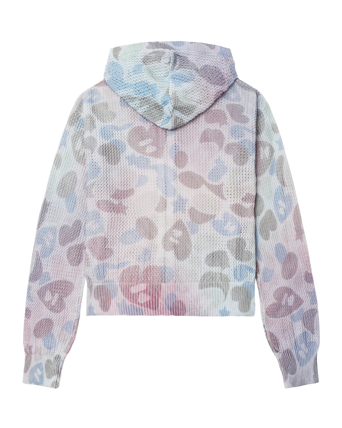 Hooded zip-up cardigan