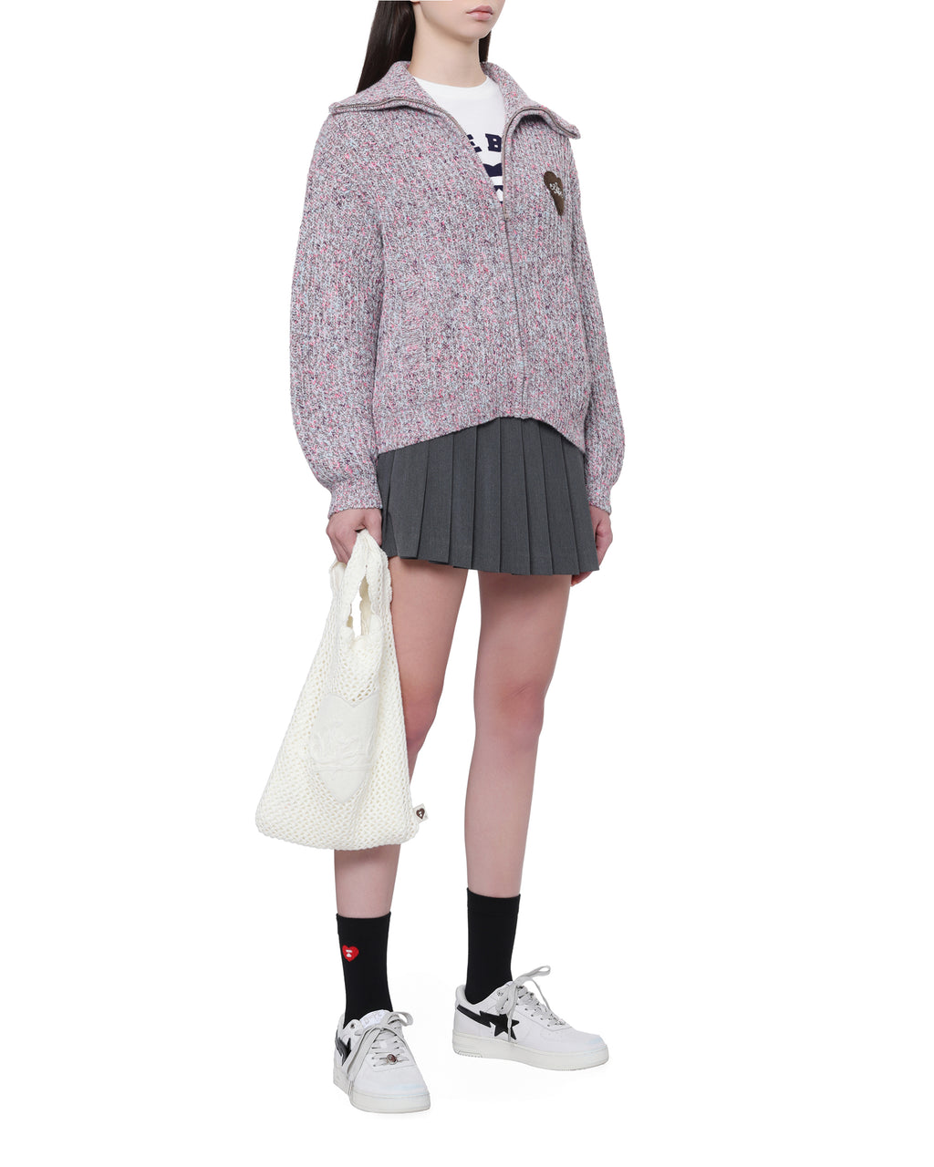 Zip through sweater