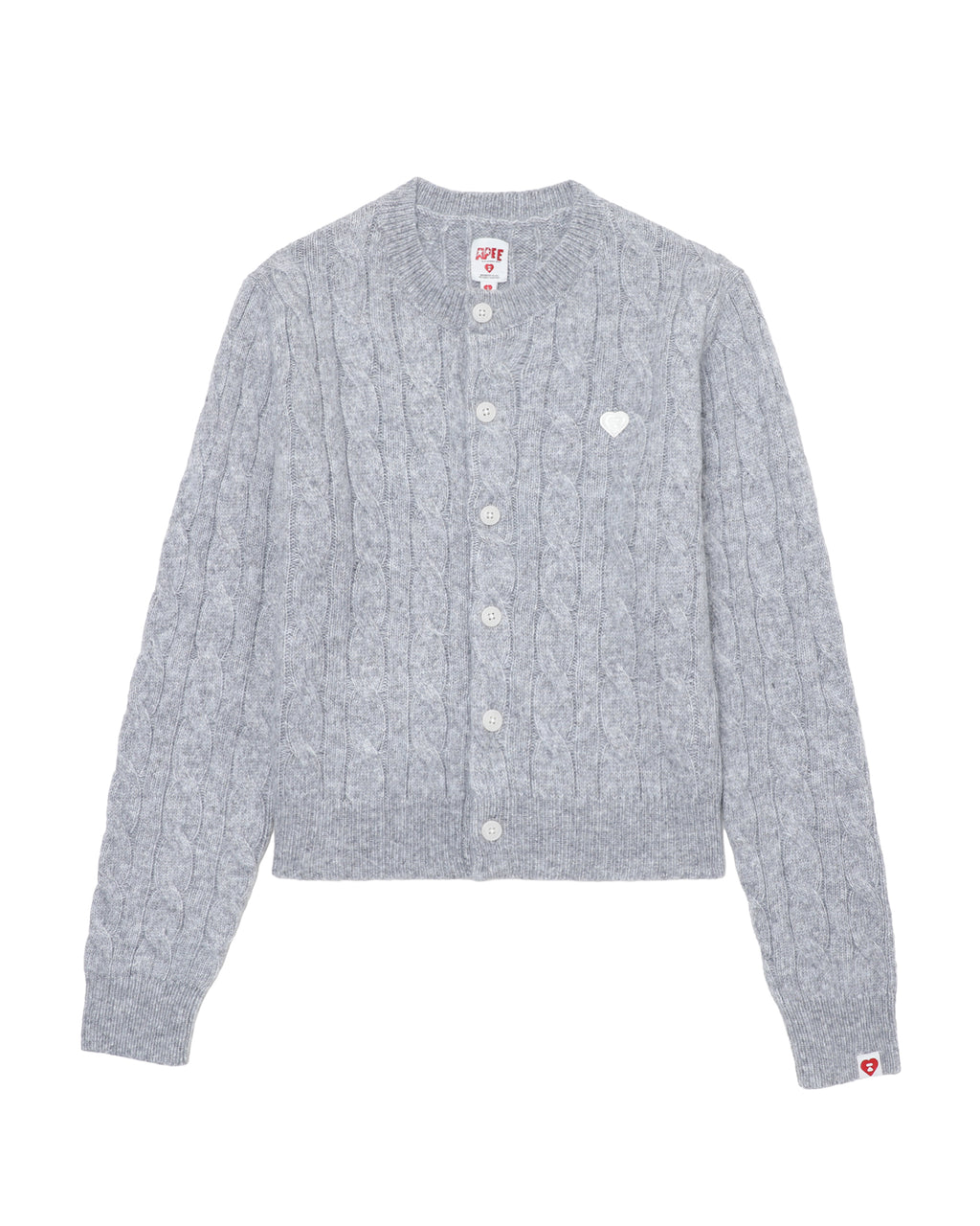 Cable knit cardigan
