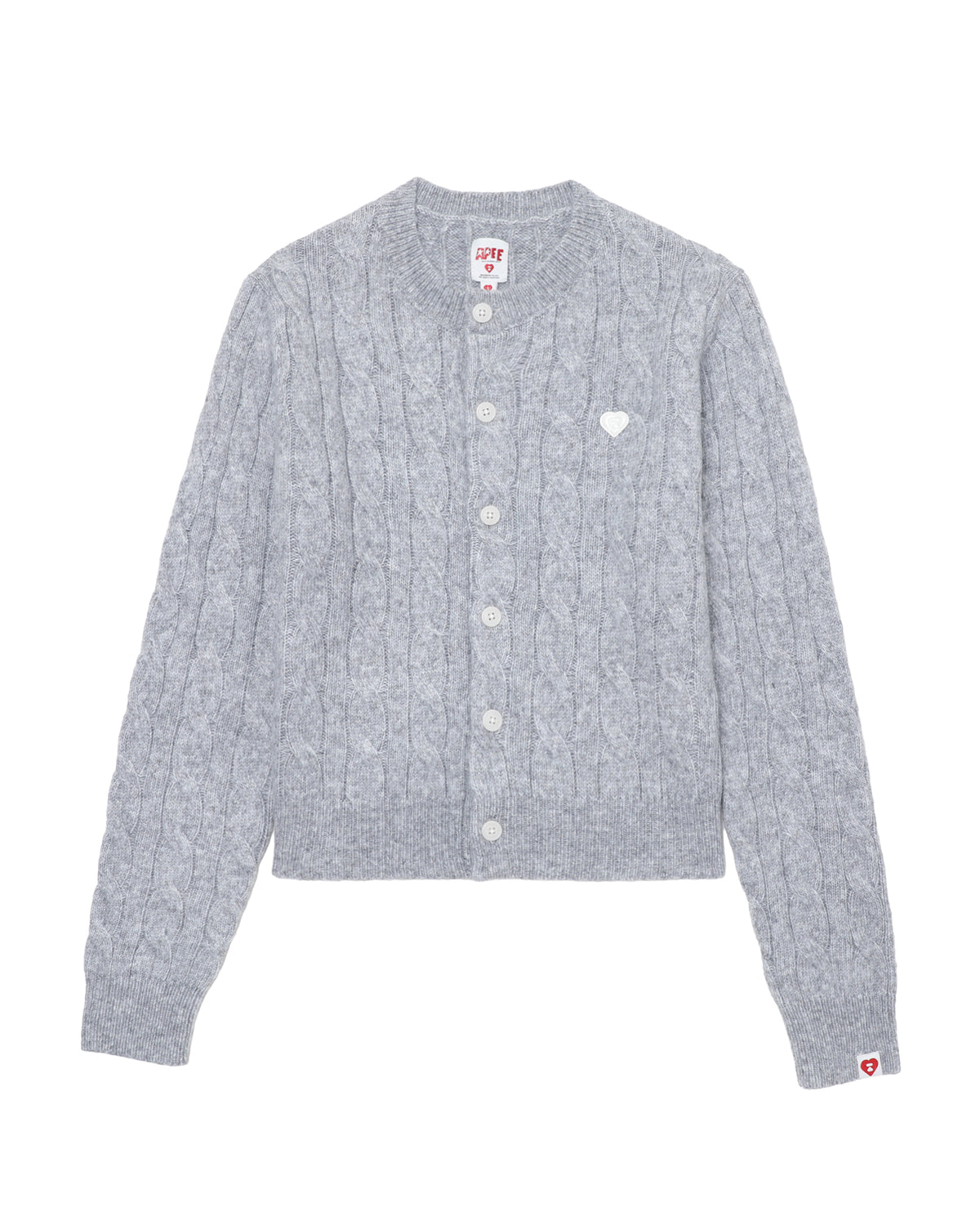 Cable knit cardigan