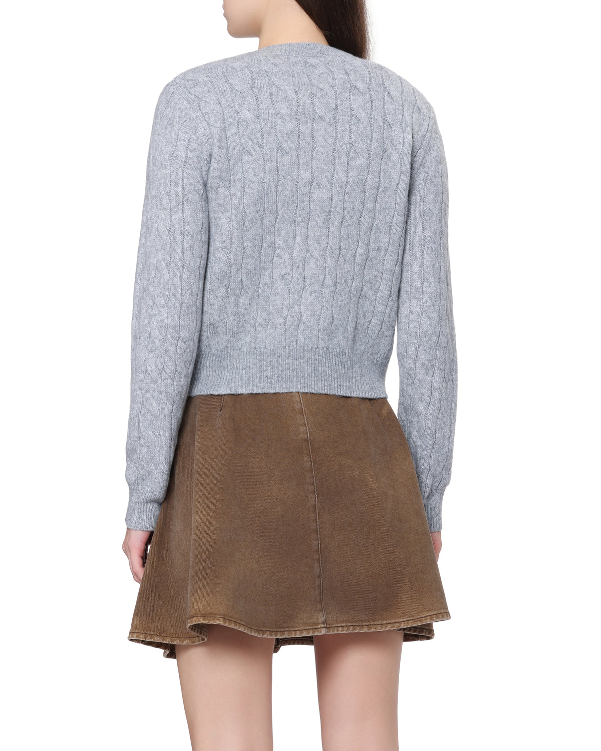 Cable knit cardigan