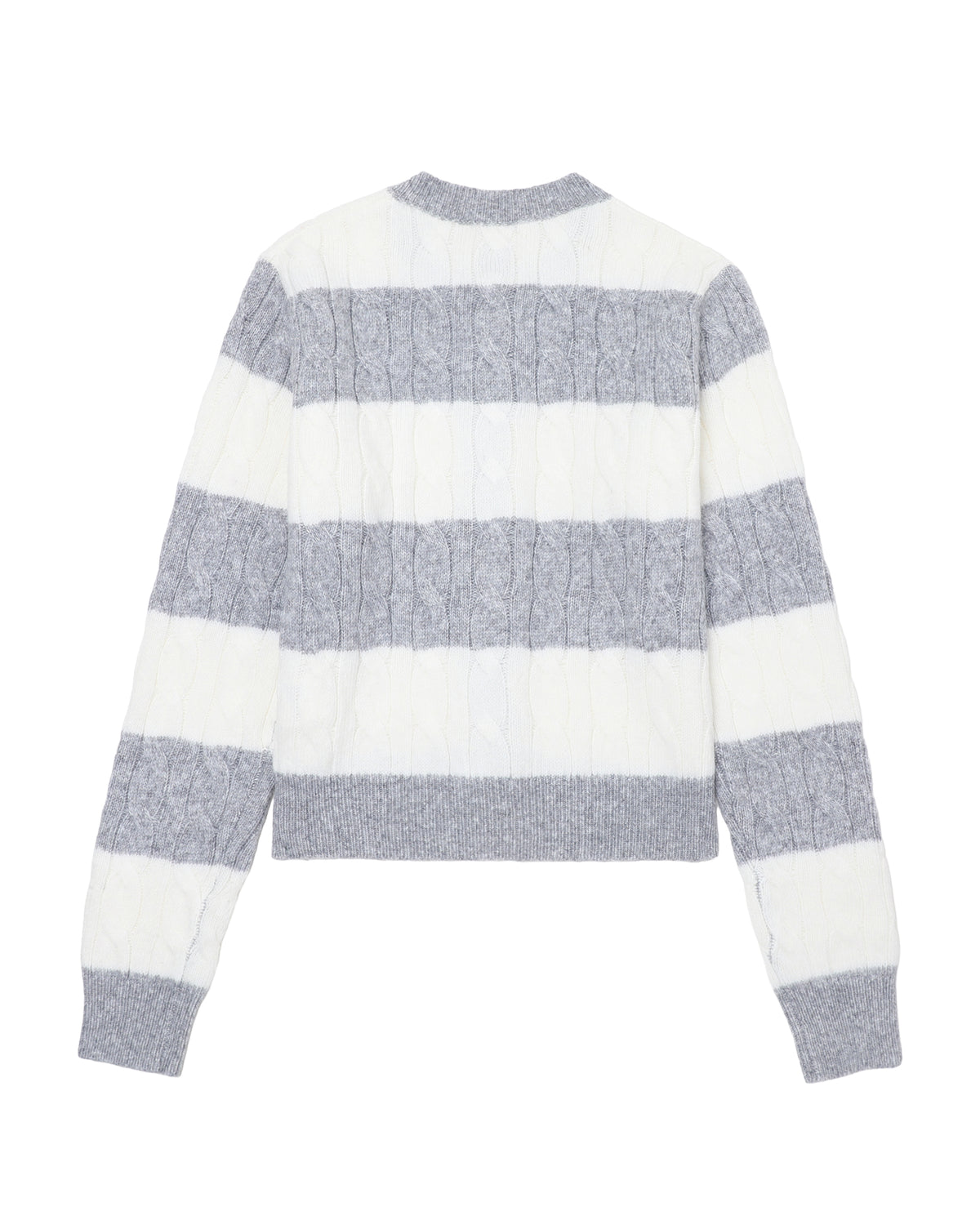 Striped knit cardigan