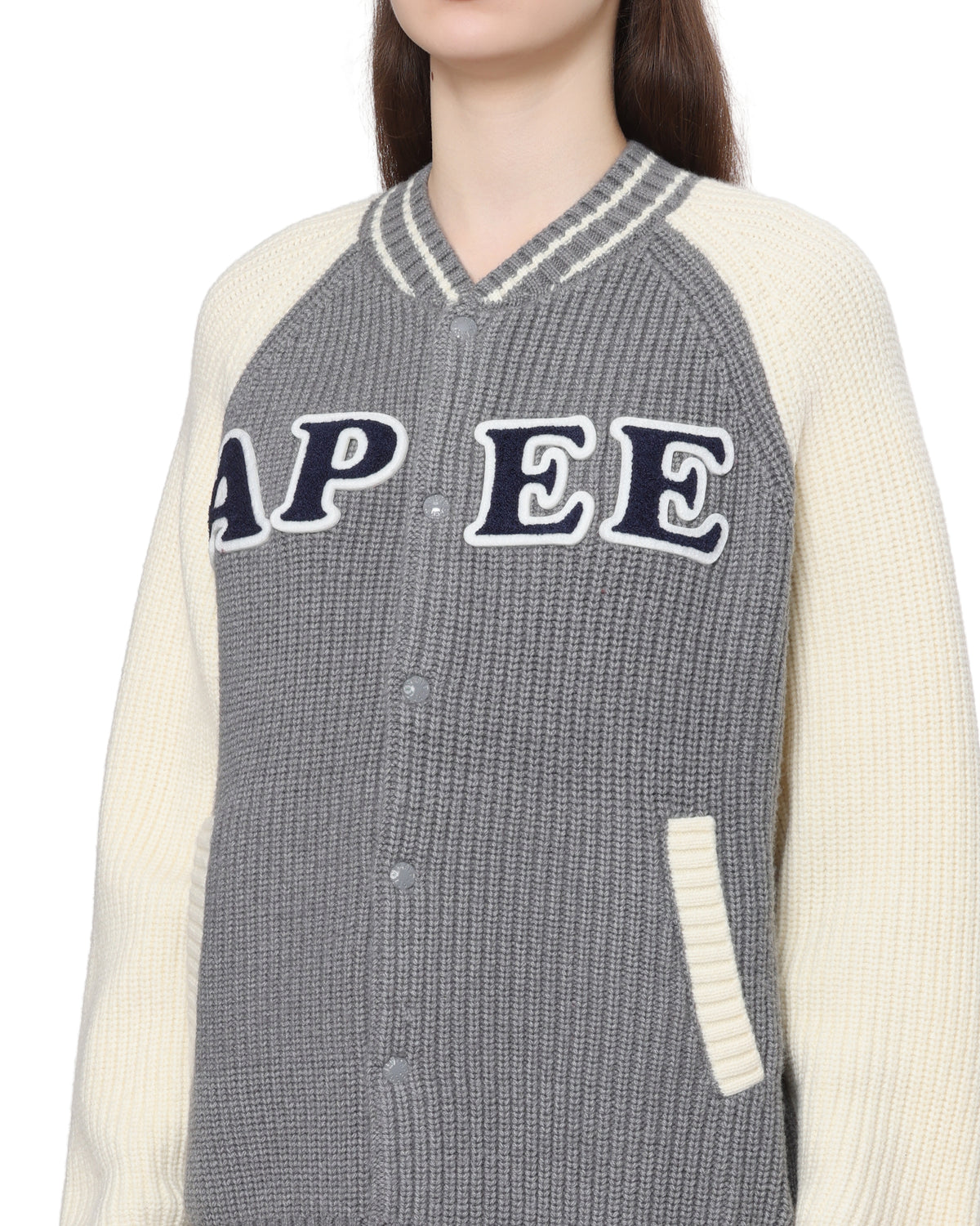 V-neck cardigan