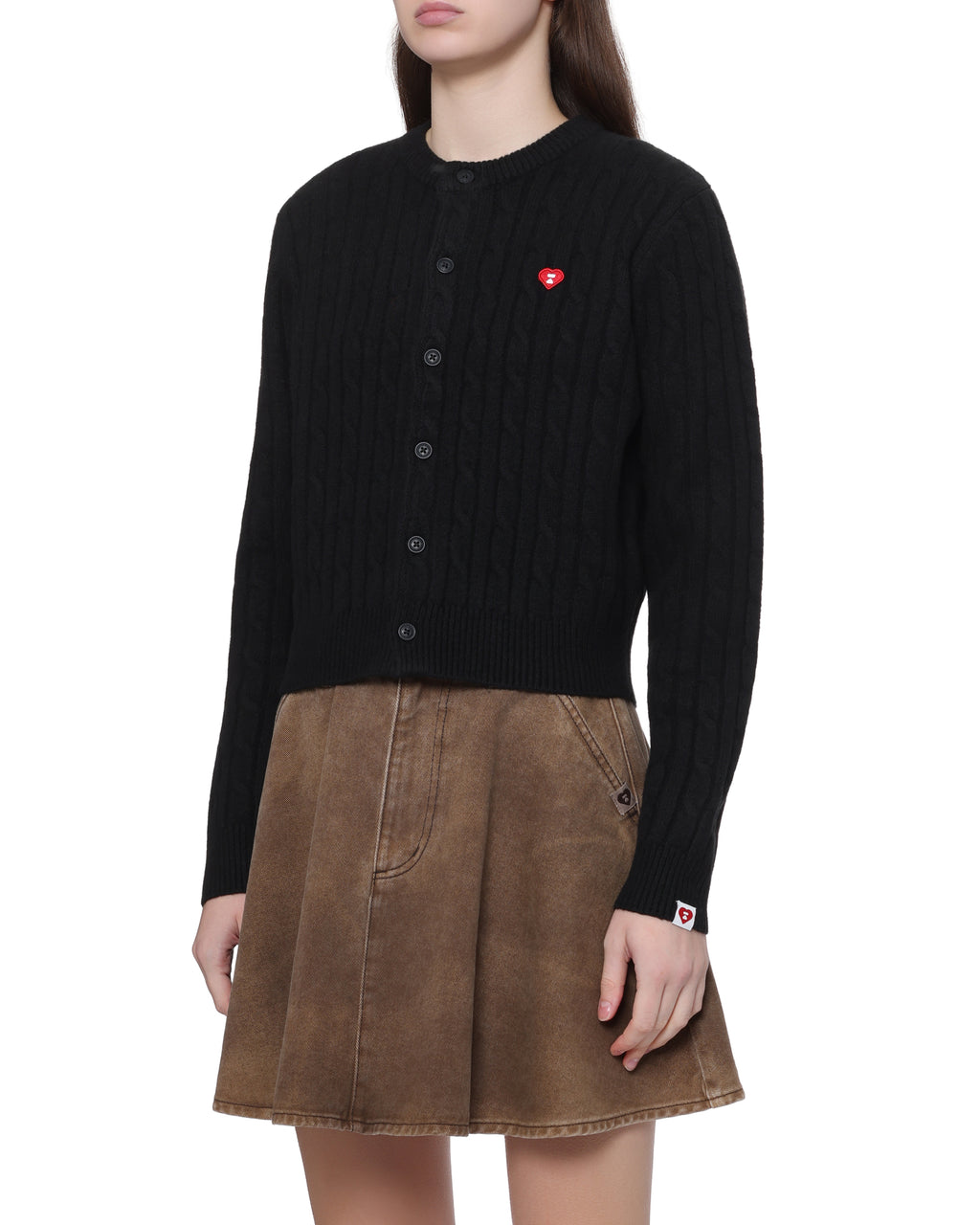 Cable knit cardigan