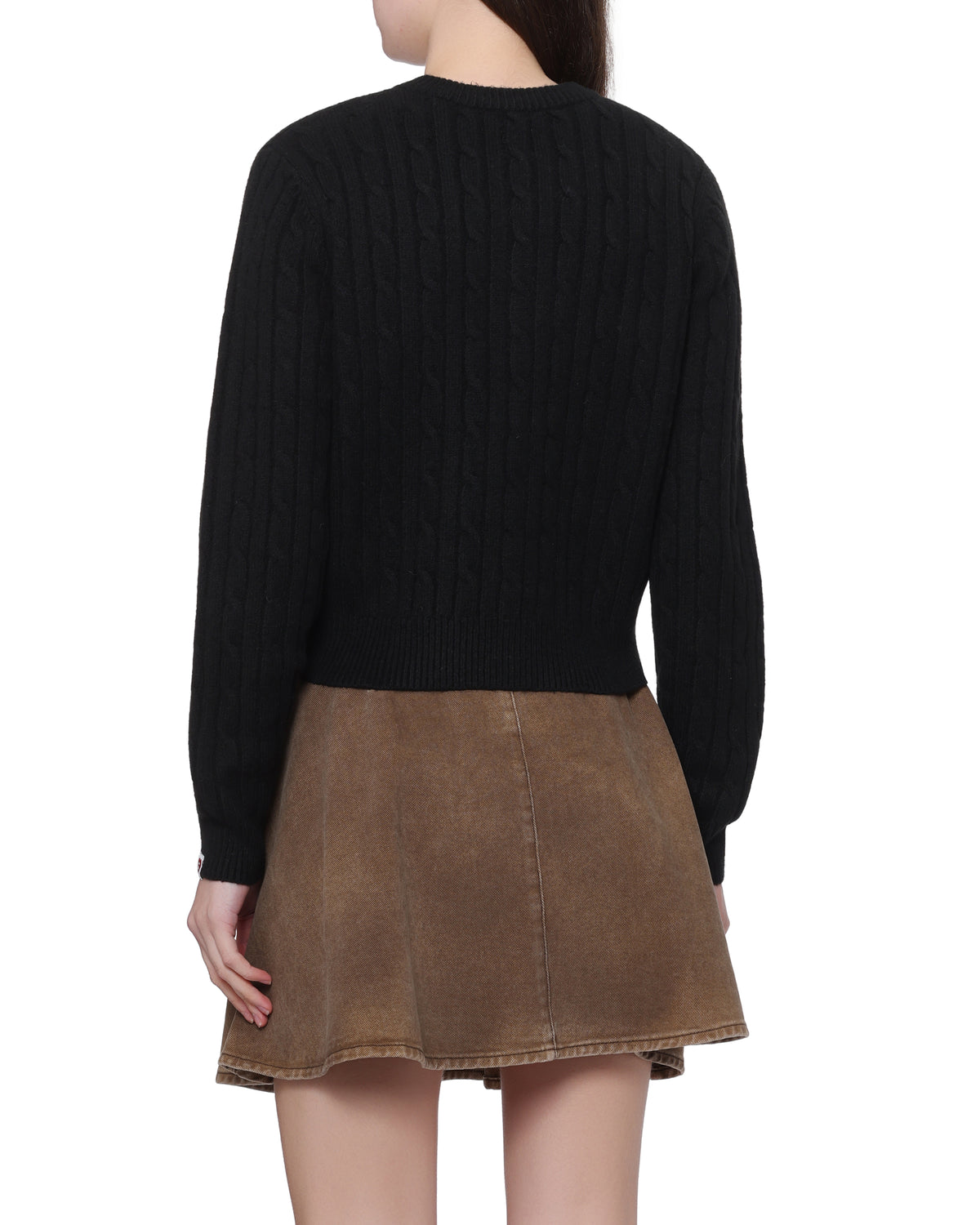 Cable knit cardigan