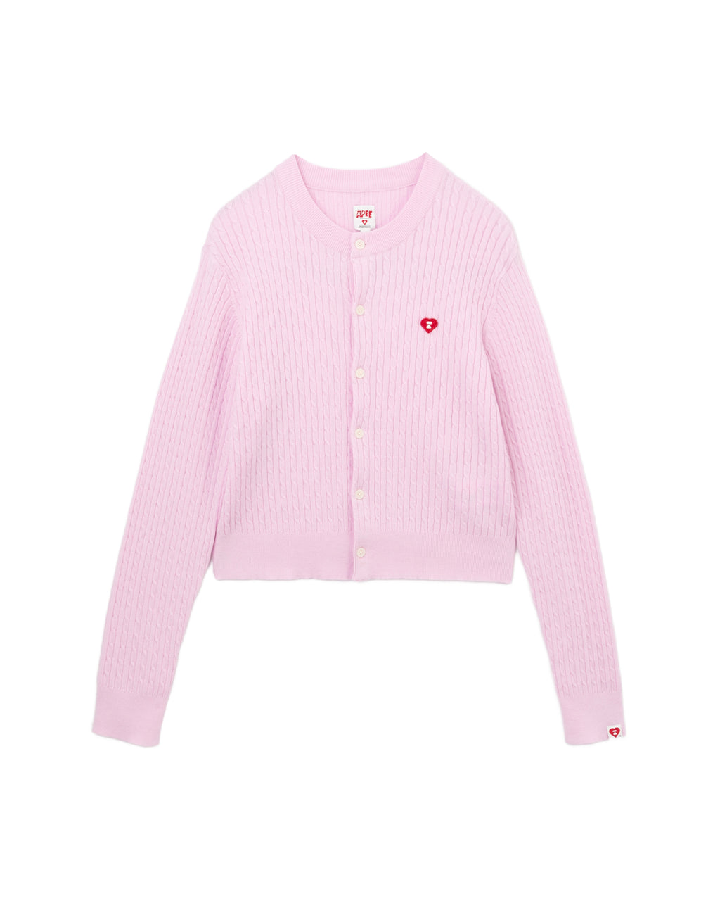 Logo embroidered cardigan