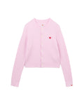 Logo embroidered cardigan