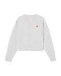Heart badge cardigan