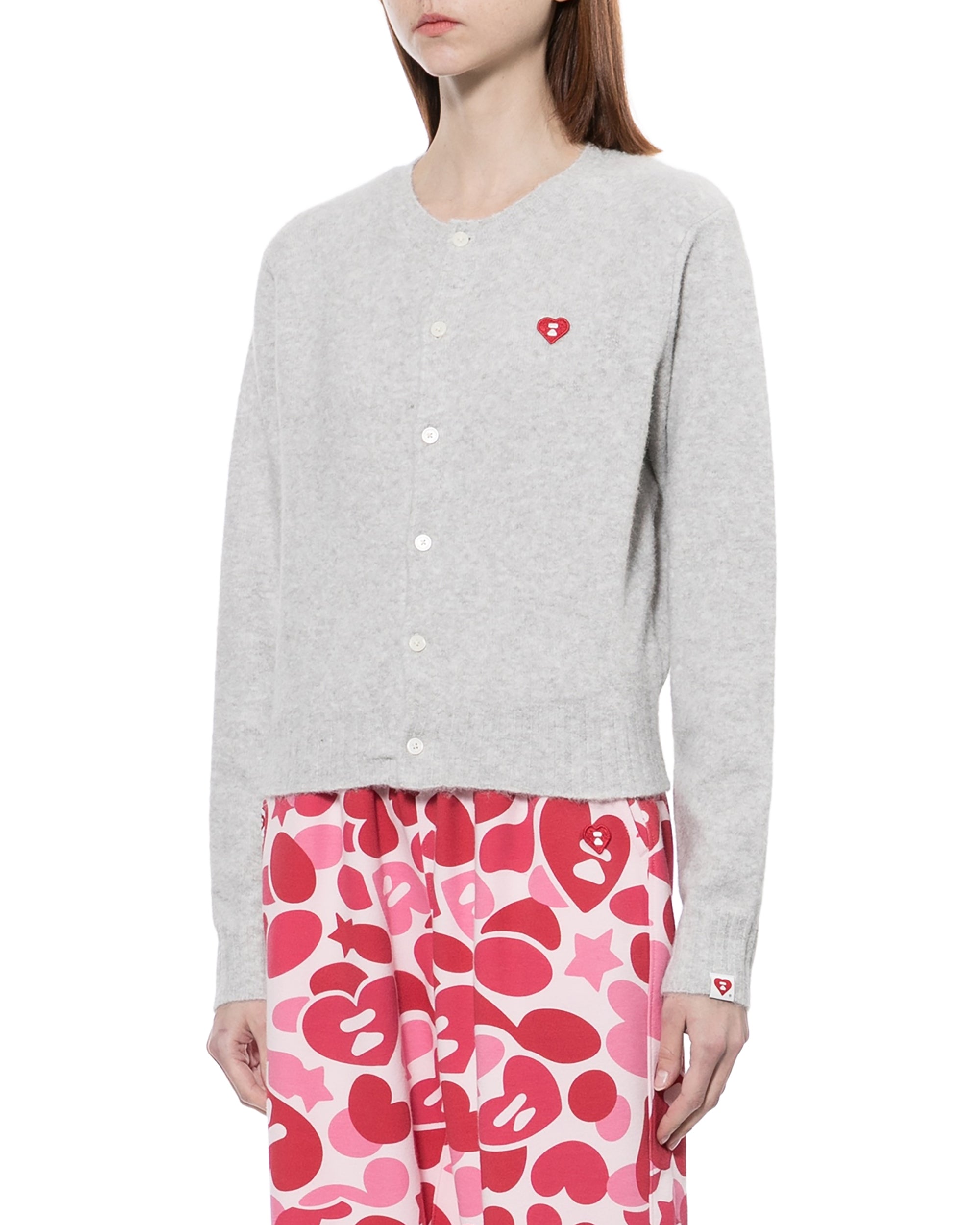Heart badge cardigan