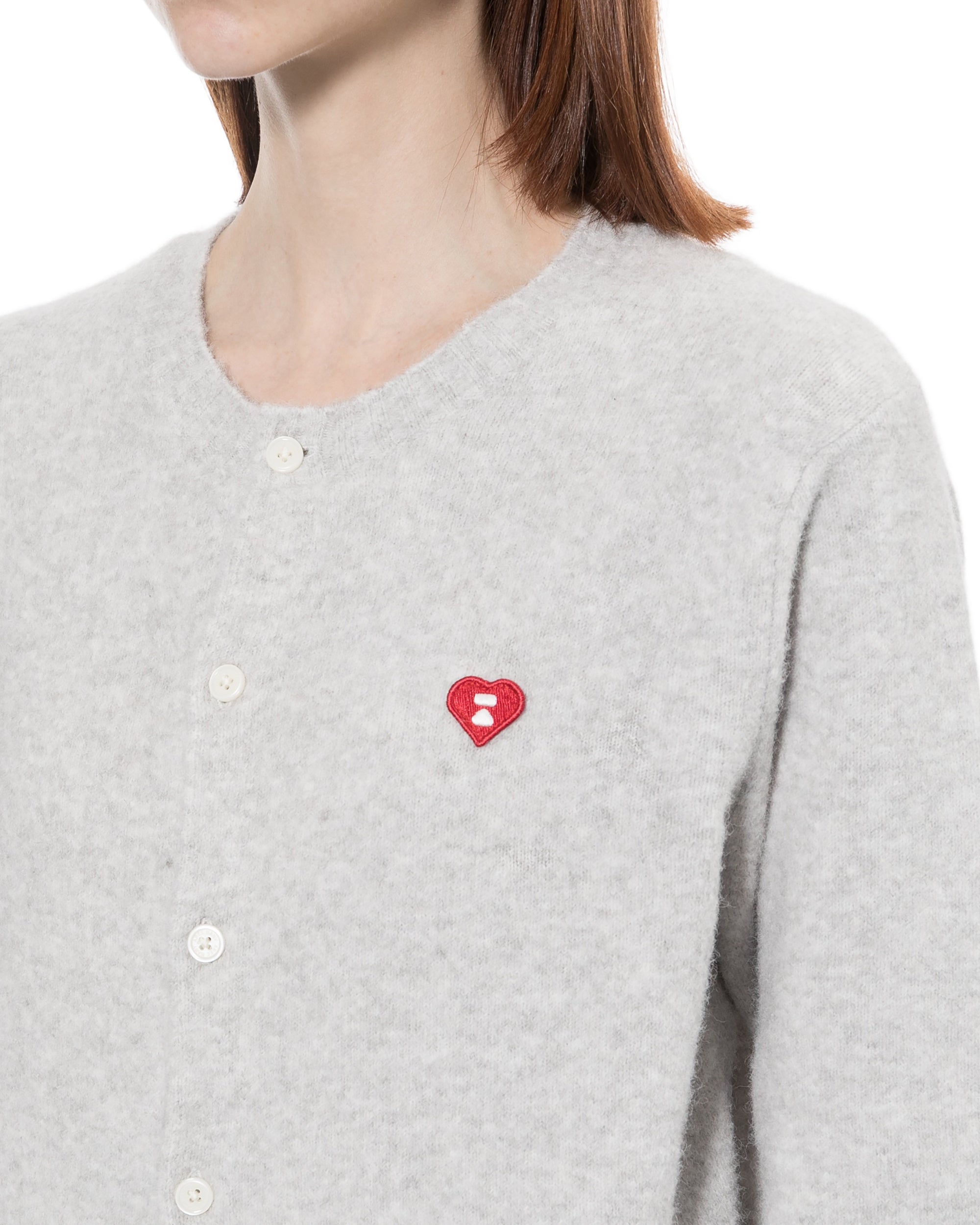 Heart badge cardigan