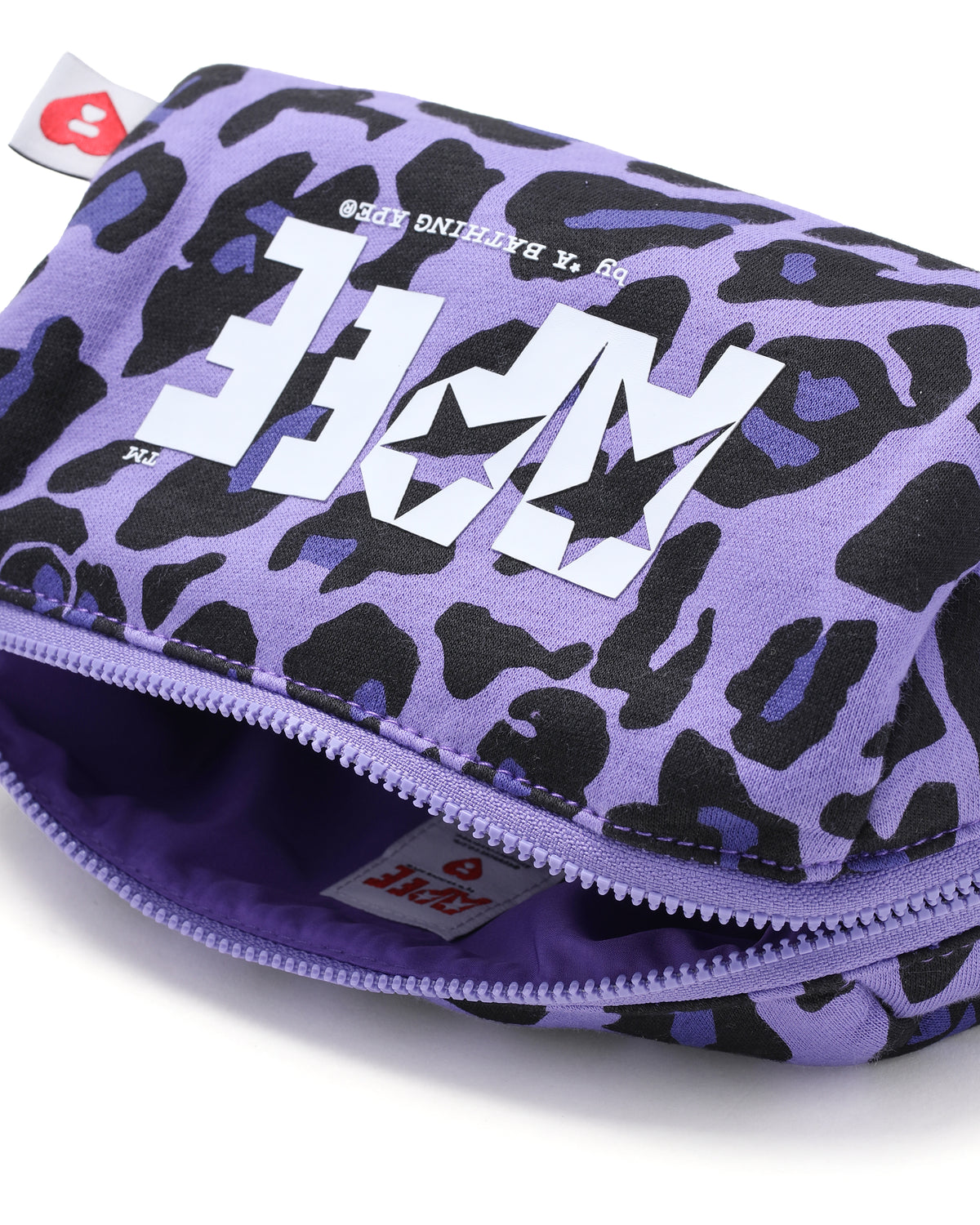 Leopard print pouch