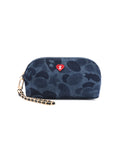 Chain denim pouch