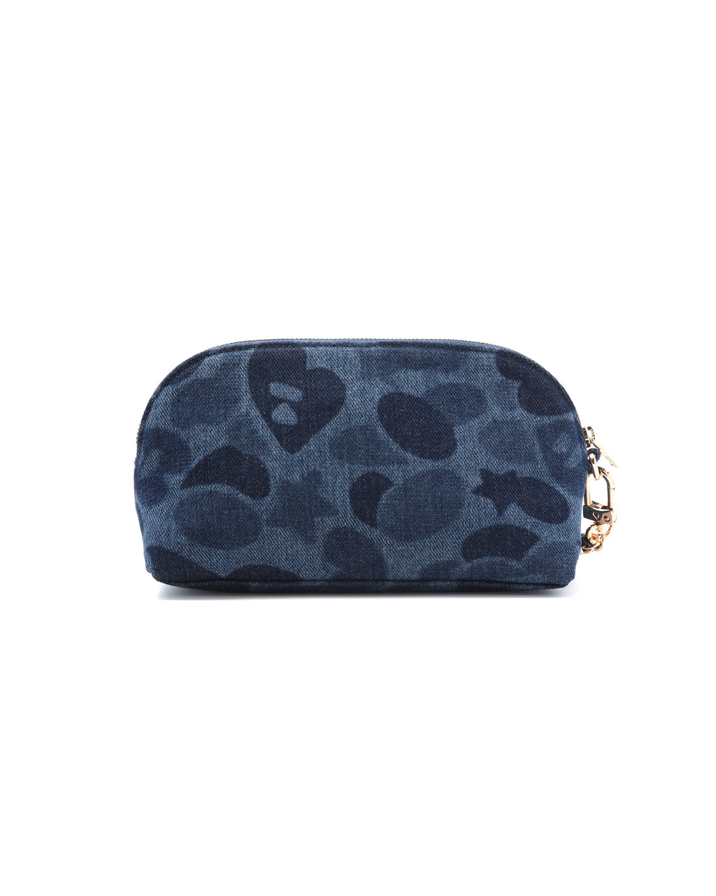 Chain denim pouch