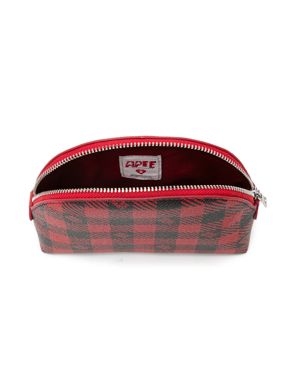 Checkered small pouch