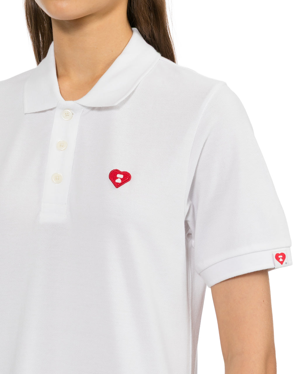 Heart badge polo dress