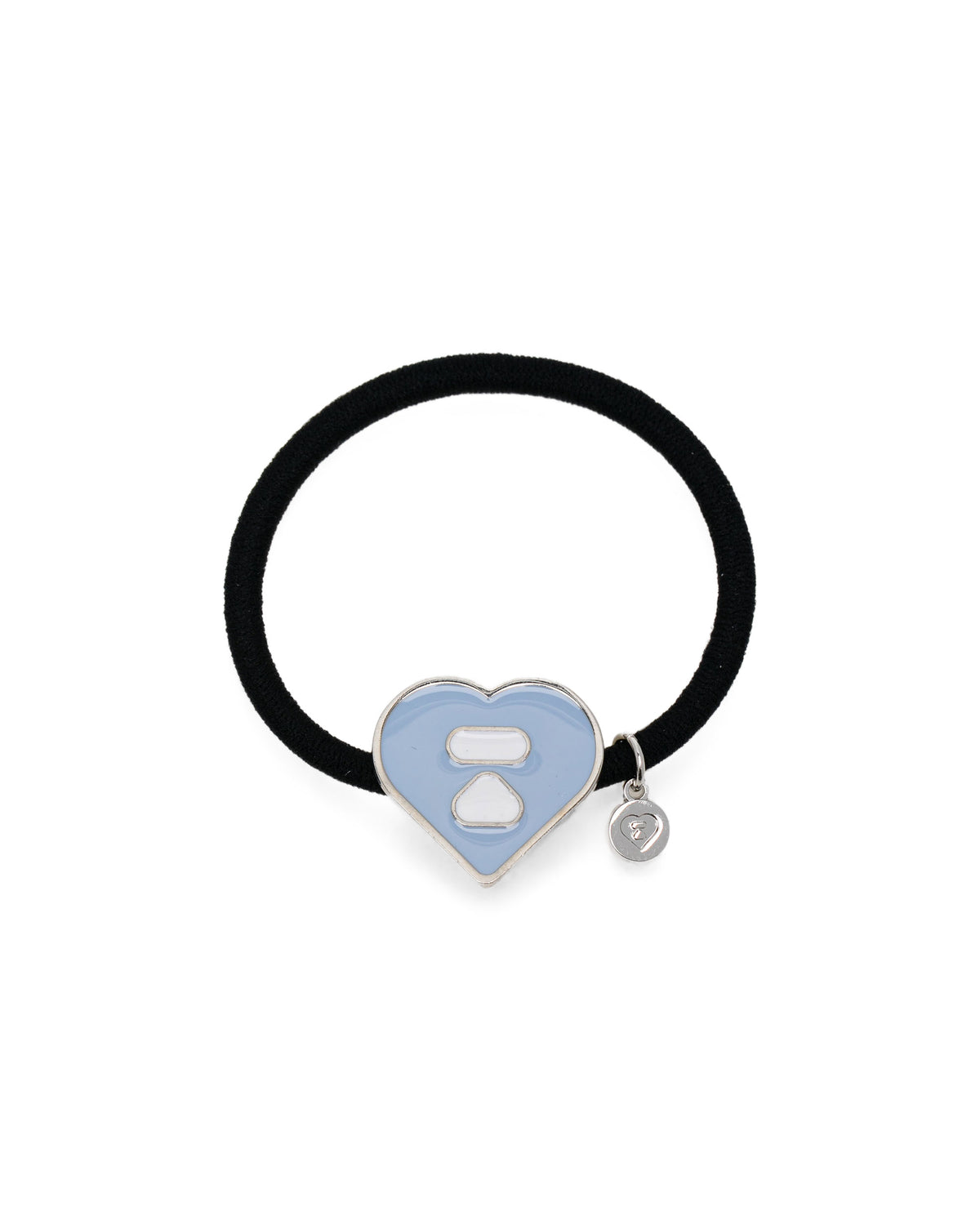 Heart moonface hair tie