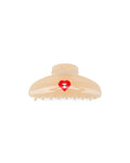 Heart moonface claw clip