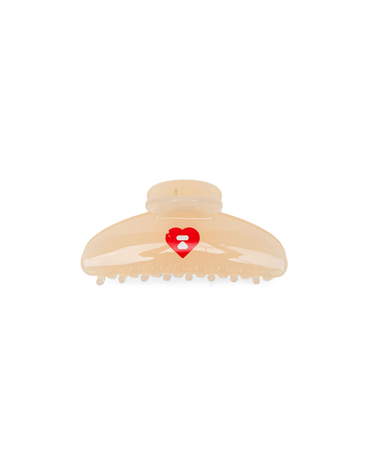 Heart moonface claw clip