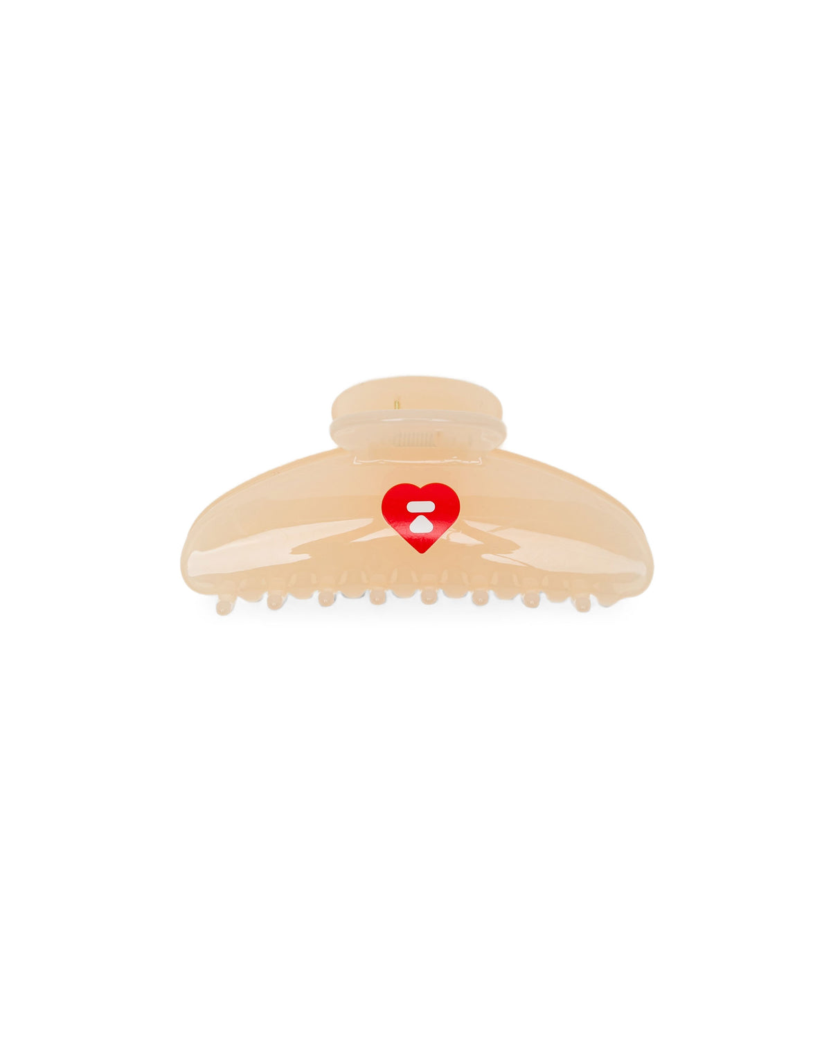 Heart moonface claw clip