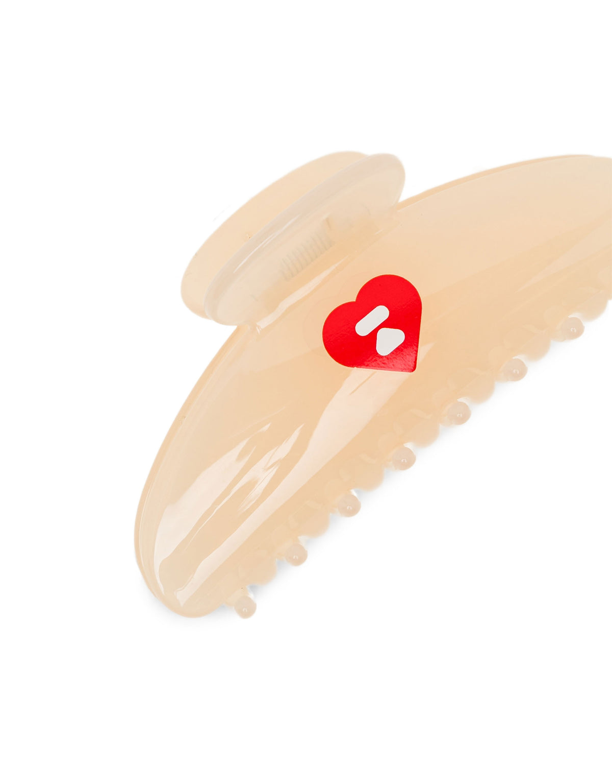 Heart moonface claw clip