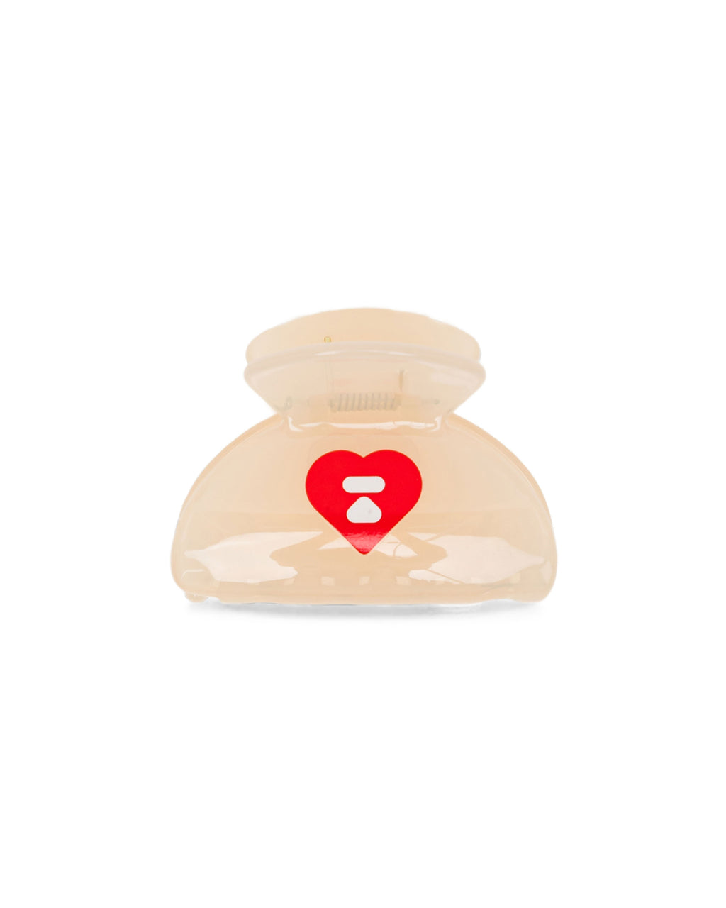 Heart moonface claw clip