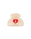 Heart moonface claw clip