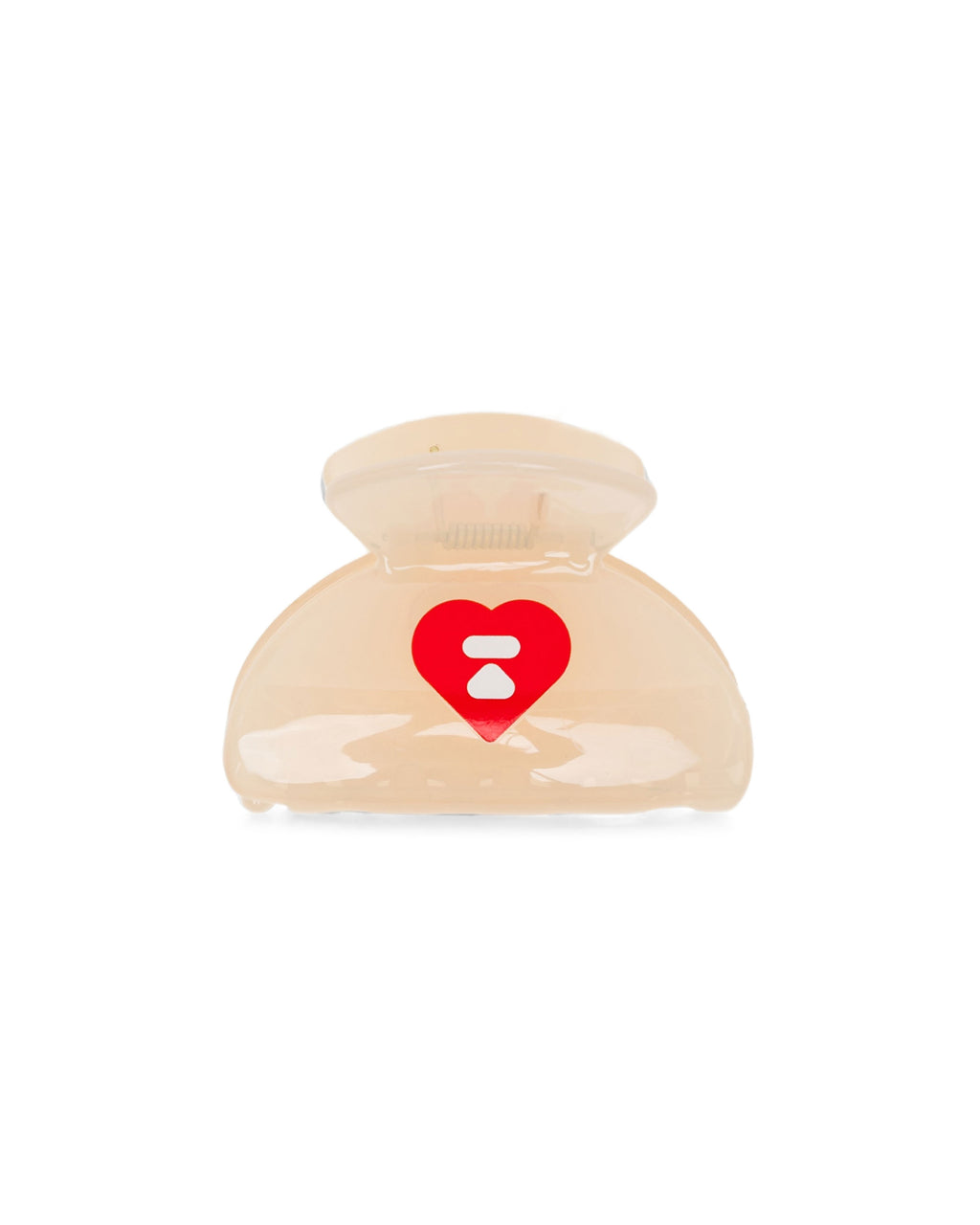 Heart moonface claw clip