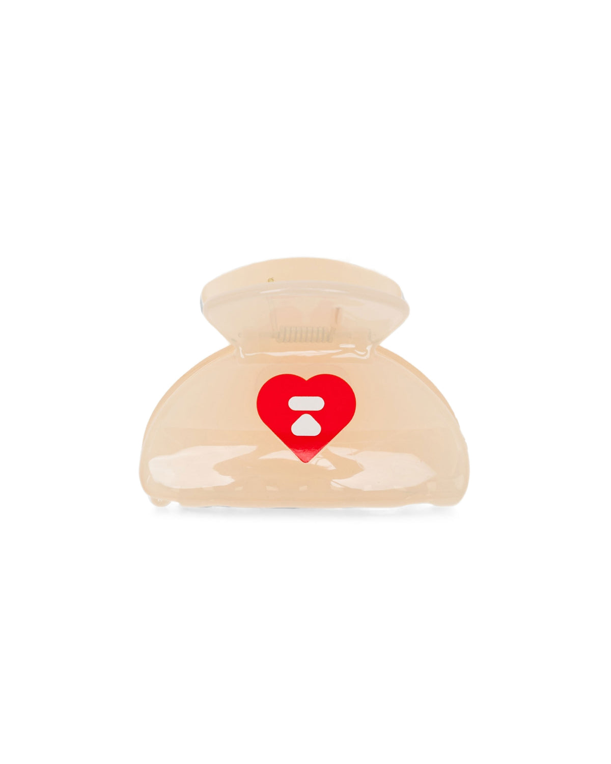 Heart moonface claw clip