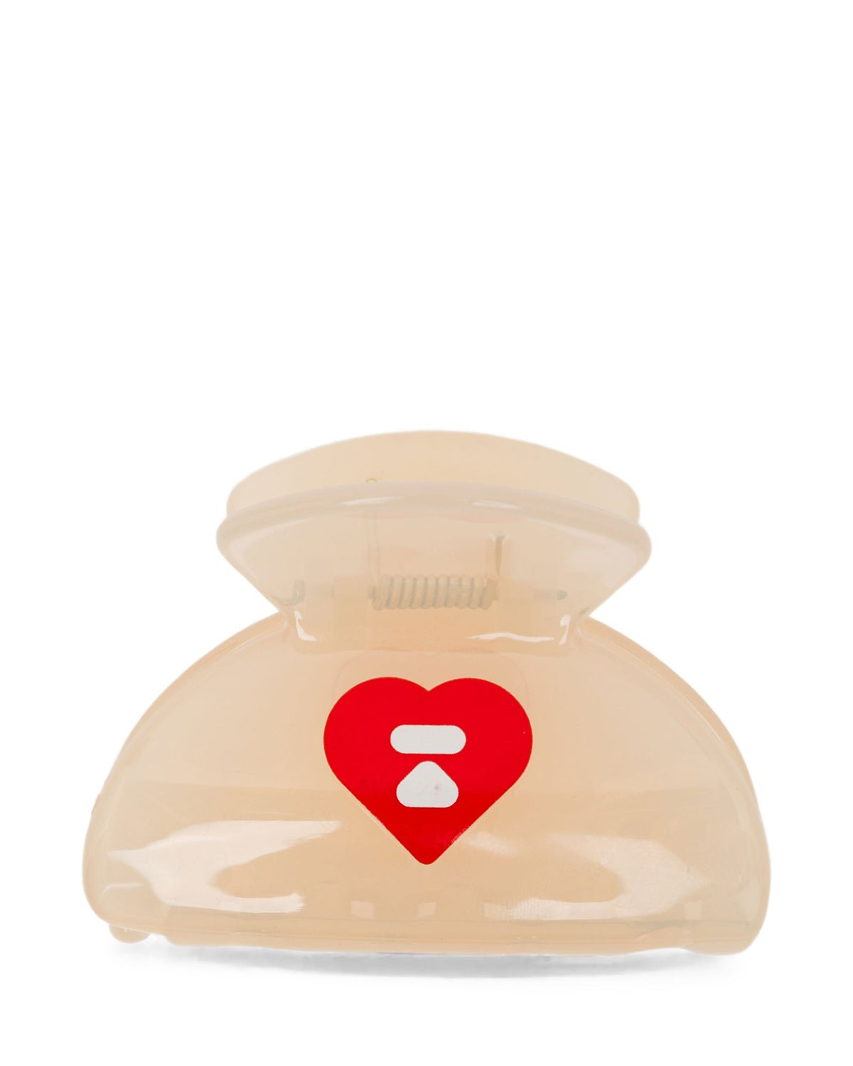 Heart moonface claw clip