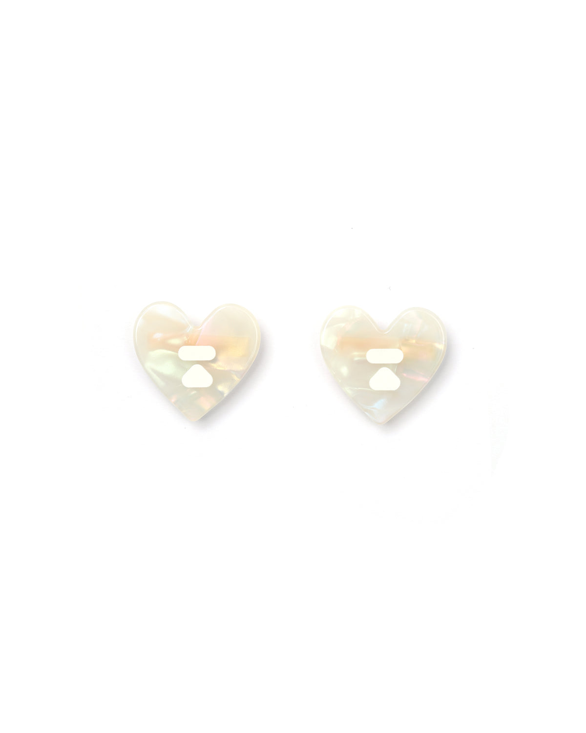 Heart hair clips - 2 pack