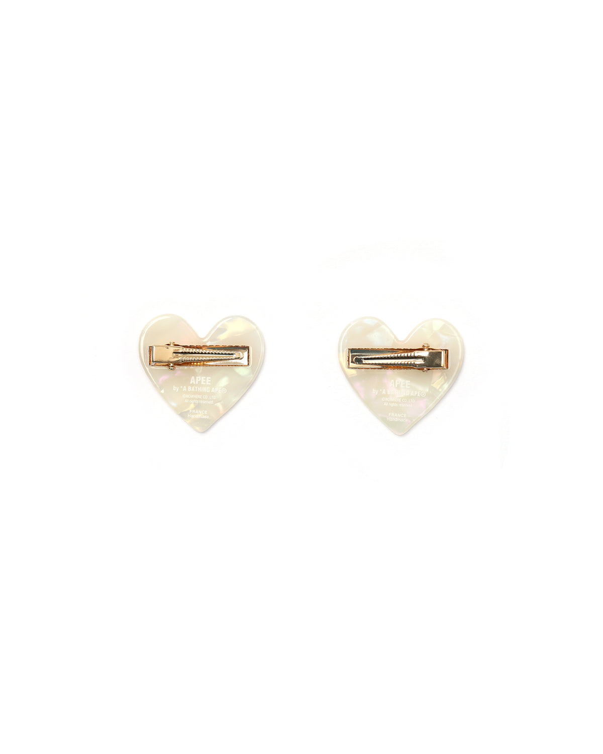 Heart hair clips - 2 pack